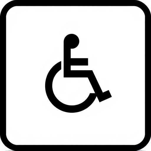 S칤mbolo de accesibilidad, representando el compromiso con la inclusi칩n digital.