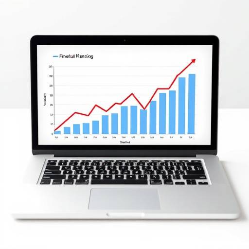 Una persona revisando gr치ficos financieros en una laptop, simbolizando la planificaci칩n financiera.